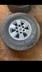 2005 - 2011 hilux N70 SR5 alloys with Toyo tyres.