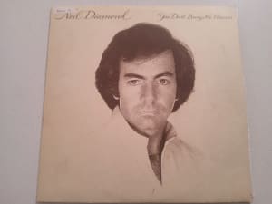 Neil Diamond Record LP You Dont Bring Me Flowers