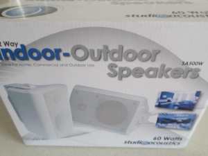 Studio Acoustics SA500W NEW 60W Indoor/ Outdoor Speakers. BRAND NEW