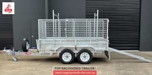 10x6 Hydraulic Tipper Trailer Cage Galvanised, Roof Racks, 3500kg ATM