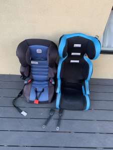 2 x kid booster car seats