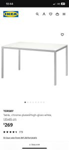 IKEA Torsby Table with 4x IKEA Lidas Chairs