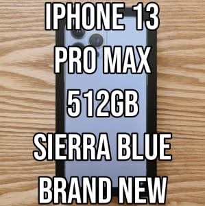 Apple Iphone 13 Pro Max 512GB Sierra Blue Brand New