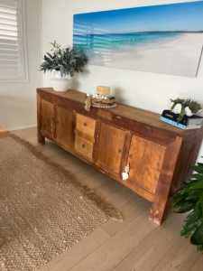 Reclaimed vintage elm sideboard