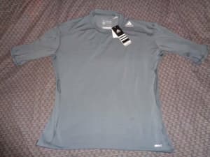 ADIDAS TECHFIT GREY COMPRESSION TOP 2XL. BRAND NEW WITH TAGS