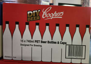 Coopers & Morgans DIY beer brew bottles 