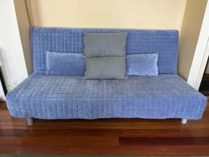 Ikea Beddinge sofa with Resmo mattress sofa bed with covers