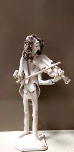 1970 Italian Sculptor Dino Bencini The Concertmaster Clay Sculpture. 