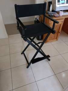 Black Directors Chair - excellent condition 