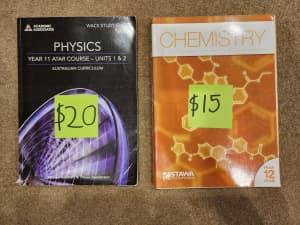 ATAR Textbooks (Literature, Italian, Chem, Physics)