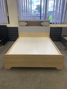 KIAMA BEDFRAME WITH BUILT-IN STORAGE AND LED LIGHTS!! READY IN 3 SIZE