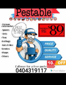 Pestable Pest Control service 🕷 from $79  ✅ 5 stars 🌟 Cockroach 🪳