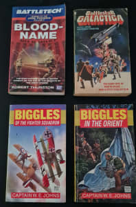 Science Fiction Classics Biggles Battletech Battlestar GalacticaBUNDLE