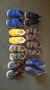Boys toddler shoe bundle 8 pairs - Great used condition