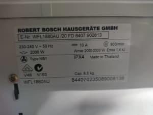 Bosch Washing Machine Front Loader