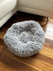 Dog Bed - Snooza Faux Fur Cuddler Dog Basket Grey (Small)