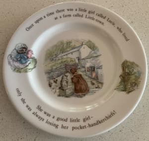 Wedgwood Mrs Tiggy-Winkle plate, Beatrix Potter design - $30