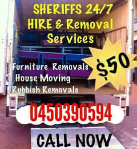 $50 - $60p/h URGENT Furniture Removals and House Moving Removalist
