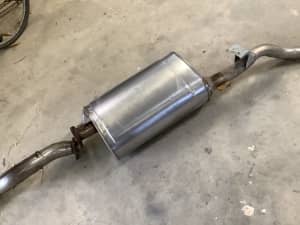 Toyota 79 series exhaust system from 2020 V8 Land Cruiser.