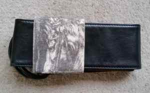 Nancy Bird Vintage Leather Sash Belt with Printed Fabric Keeper