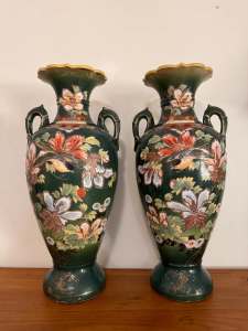 Japanese Meiji Dynasty Satsuma Vases