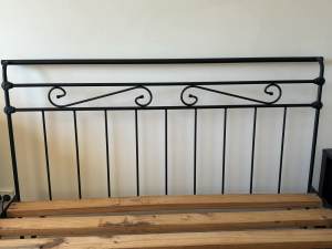 Black wrought iron bed Freedom Furniture