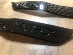 WRX side fender badge glossy black