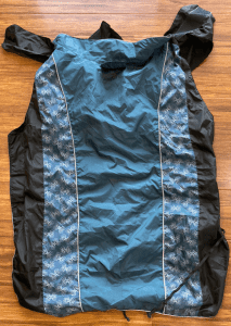 Waterproof Dog Jacket. Blue with Reflective print. For Large dog.