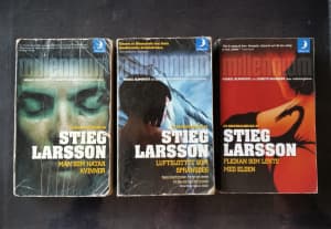 (In Swedish) Dragon Tattoo Novel Series by Stieg Larsson - Set of 3
