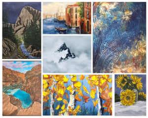 Oil paintings, direct from artist, landscapes, abstract, impressionist