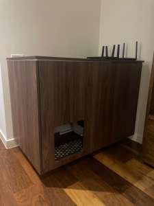 Pet Furniture Cabinet - Cat & Dog Cat Litter - House - Bed - Storage