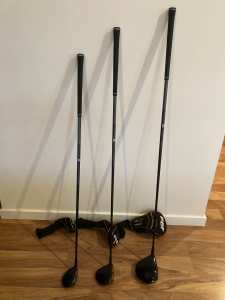 PGF Golf Clubs (Driver, 3 Wood, and Rescue)