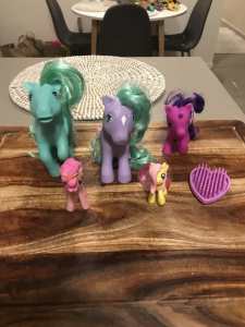 Children plastic/rubber my little pony toys $2 lot