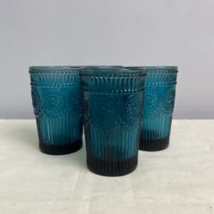 Set of 4 Sapphire Blue Tumblers