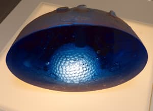 Kosta Boda Bertil Vallien Art Glass - Unique and rare Blue Dawn