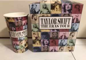 Taylor Swift Popcorn Box & Cup Eras Movie - Brand New, never used
