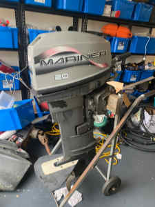 20 hp Mariner outboard