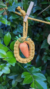 Easter Macrame Bunting - Mustard with Various Colours $15 each