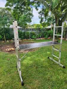Multi function trestle ladder
