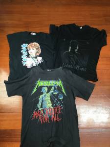 Killer vintage clothes bulk lot bargain!! Rare tees Metallica Iggy Pop