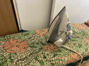 Ironing board and steam iron