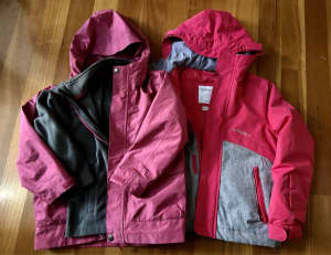 As new snow jackets size 6 and 8