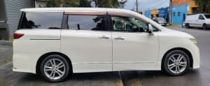 2011 Nissan Elgrand E52 Highway Star White Constant Variable People Mover