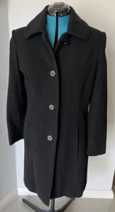 Vintage Black long coat Target size 10 (Blue Mannequin not included)