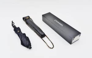 AUTHENTIC Chanel Vintage Black Nylon Umbrella$2,500