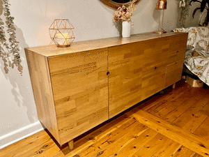 Sideboard Buffet Designer Domayne Timber Storage Unit