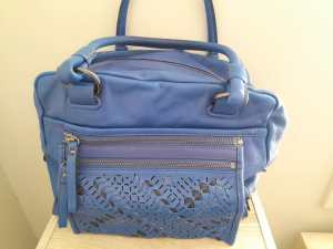 Mimco Blue Button Bag 