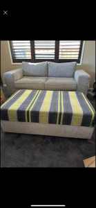 FREE 2 seater couch and ottoman