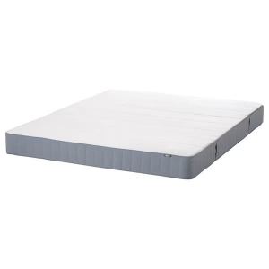VESTMARKA Sprung mattress, firm/light blue, Queen