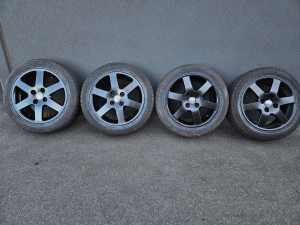 15inch CSA Alloy Wheels 4x100 & New 185/55/15 Vittora Tyres